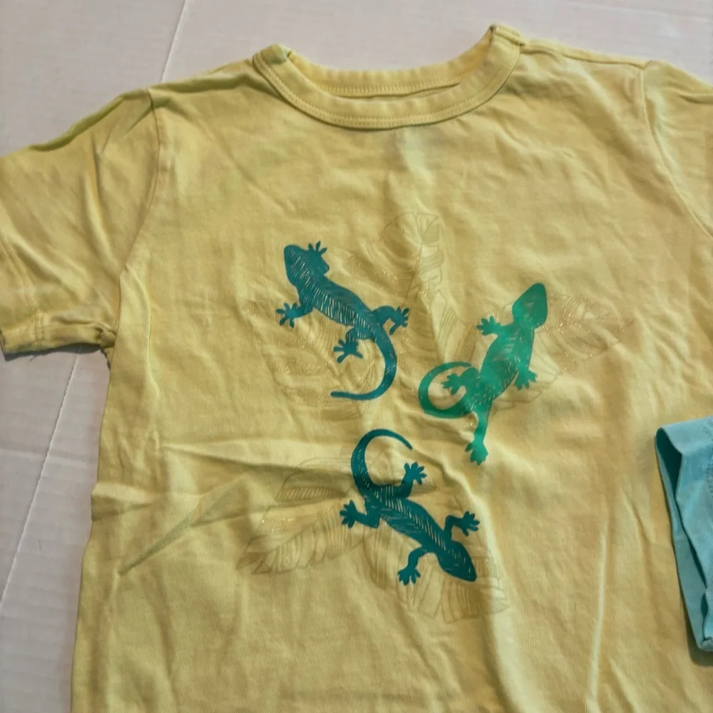 CREWCUTS J.Crew Boys Tshirt Bundle of 4 Lizards Boat‎ Stripes Size XS (4/5)